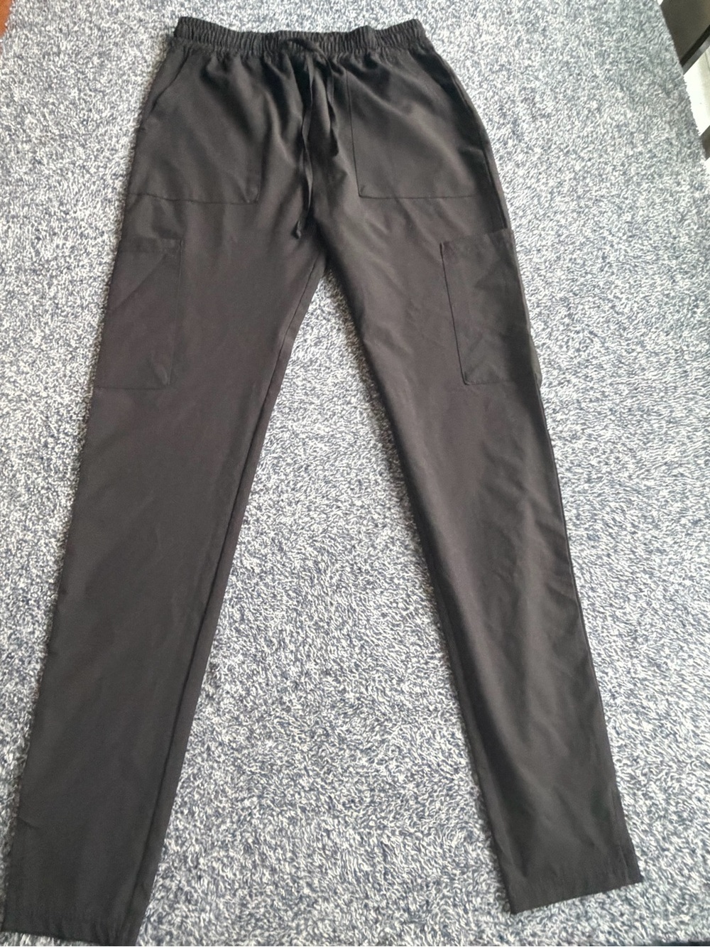 Women's Black Drawstring Cargo Crop Pants - Picture 3 of 12